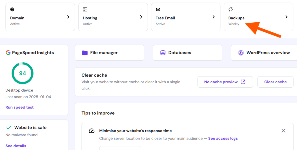 Hosting Backup