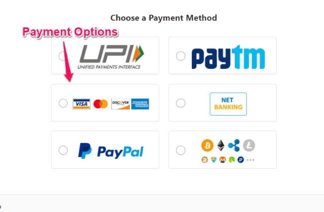 Payment Option