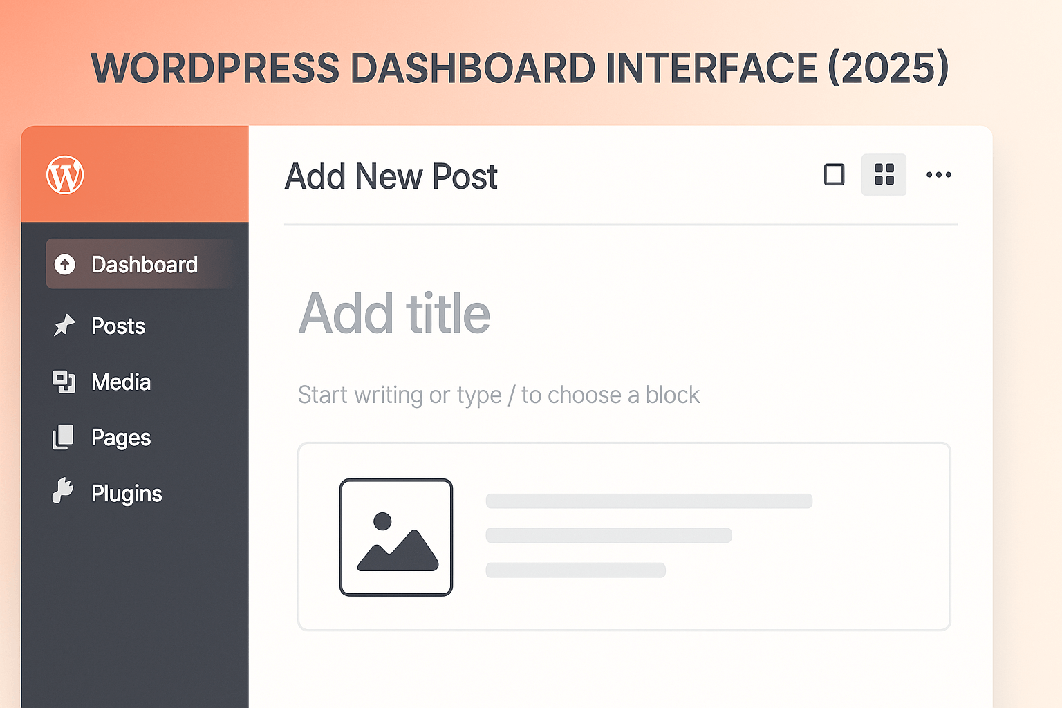 WORDPRESS DASHBOARD INTERFACE (2025)