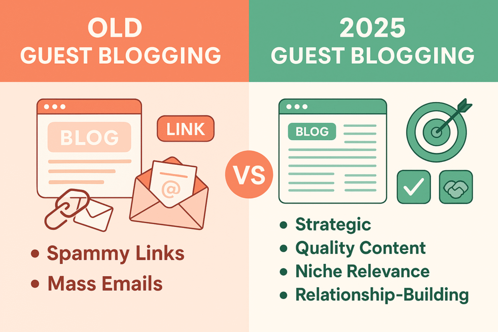 Old vs new Guest Post strategy