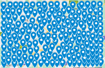 Local SEO Tracking on map