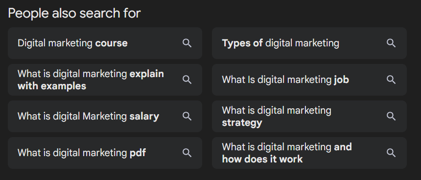 Related searches by People